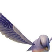 Flying Blue Bird Animals