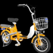 Yellow Electric Battery Bicycle