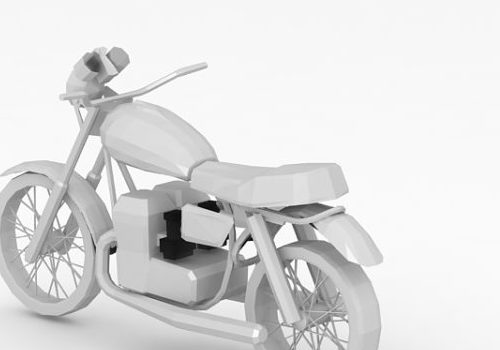 Lowpoly Electric Motorcycle