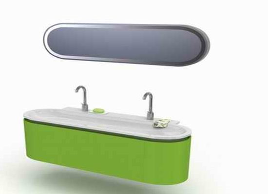 Elegant Green Bath Vanity Furniture
