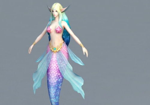 Character Elf Mermaid Art