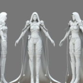 Elf Warrior Girl Character Design