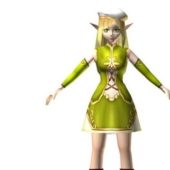 Japanese Anime Elf Girl Character Characters