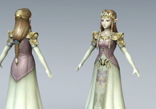 Elven Princess Game Character