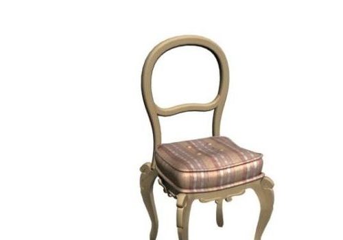 European Antique Wooden Dining Chair