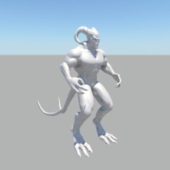 Lowpoly Evil Demon Character