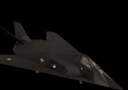Military F-117 Nighthawk Stealth Aircraft