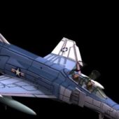 Aircraft F-4 Phantom Fighter Bomber