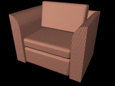 Home Furniture Fabric Cube Chair