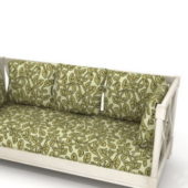 Vintage Green Fabric Sofa Bed Furniture