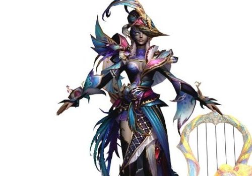 Gaming Female Mage Character Characters