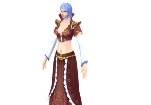 Fantasy Game Girl Character