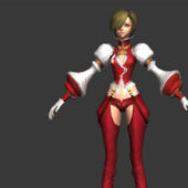 Fantasy Girl Red Fashion Anime Character Characters