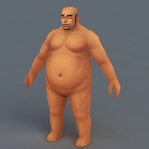 Character Fat Man Body