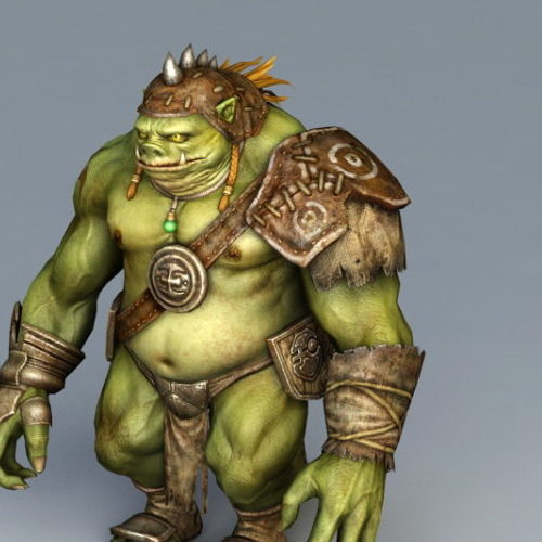 Fat Pig Orc Game Character