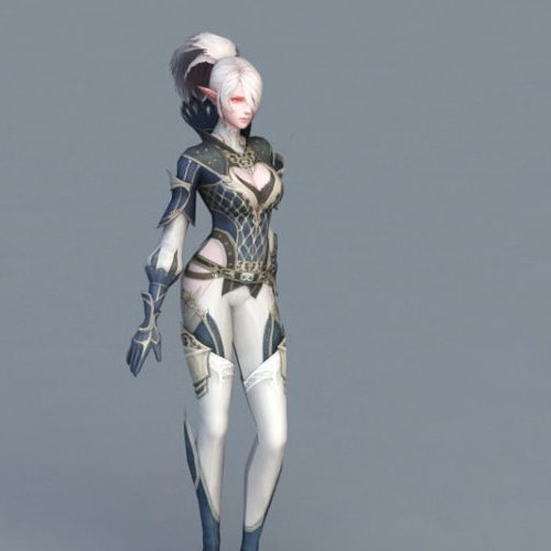 Female Elf Mage Character