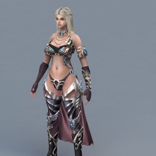 Female Character Mage With Blond Hair