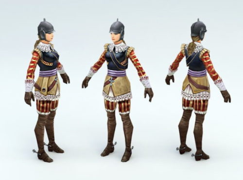 Character Western Female Knight