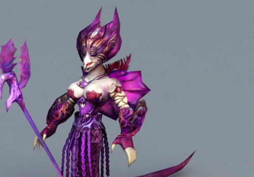Character Female Naga Sorceress