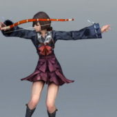 Female Character Samurai Archer