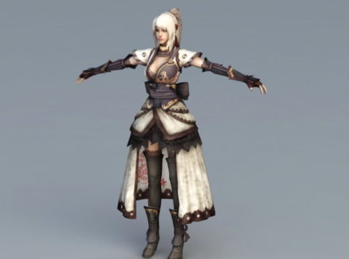 Game Character Female Samurai Art