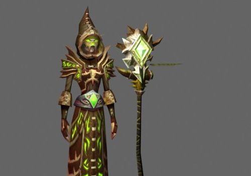 Warlock Female Game Character