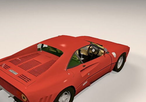 Red Sport Ferrari 288 Gto Car