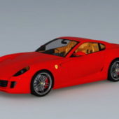 Car Red Ferrari 599 Gtb