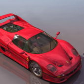 Racing Ferrari F50 Sports Car