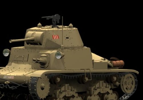 Military Fiat M13 Medium Tank