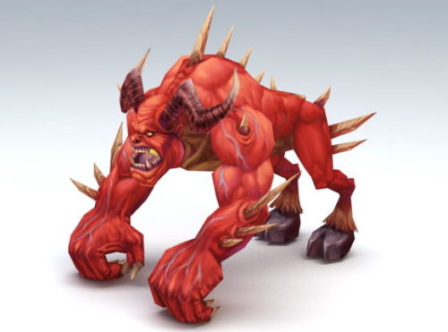 Character Fire Demon Beast