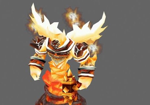 Fire Elemental Creature Game Character