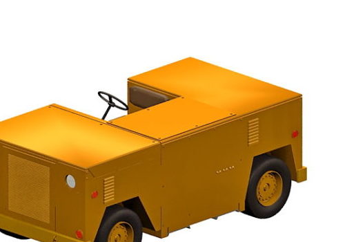 Yellow Flight Deck Tractor