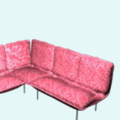 Floral Fabric Furniture Corner Sofa