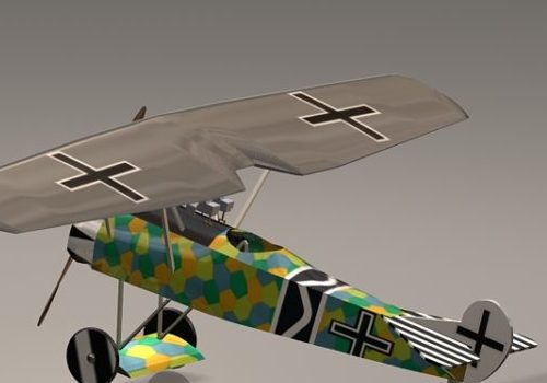 Vintage Focker D7 Fighter Plane