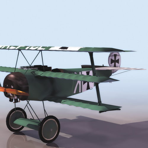 Ww2 Fokker Dr.i Fighter Aircraft