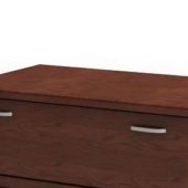 Single Storage Cabinet Brown Wood Furniture