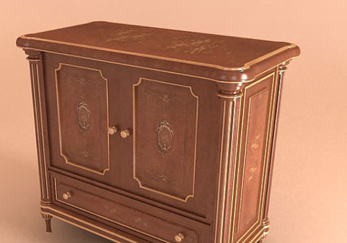 Elegant French Antique Cabinet Furniture