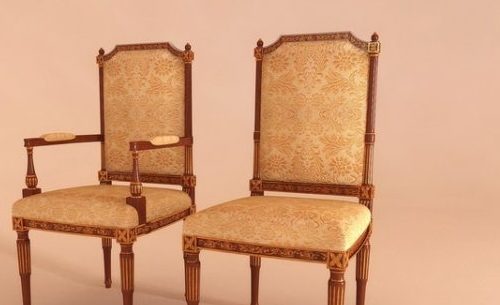 French Classic Banquet Chair Medieval Style Furniture
