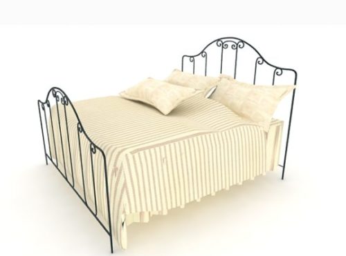 Furniture French Iron Bed