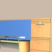 Front Office Desk Furniture With Back Wall
