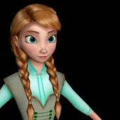 Frozen Anna Summer Disney Character
