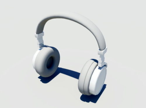 Full Size White Headphone