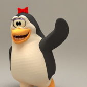 Cartoon Penguin Funny Face | Animals
