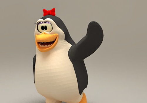 Cartoon Penguin Funny Face | Animals