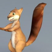Squirrel Cartoon Character