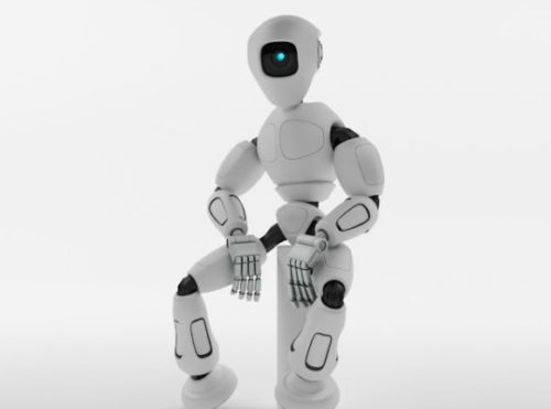 Futuristic Robot Rig Character