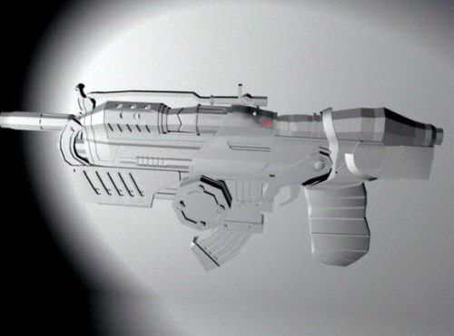 Futuristic Weapon Assault Rifle