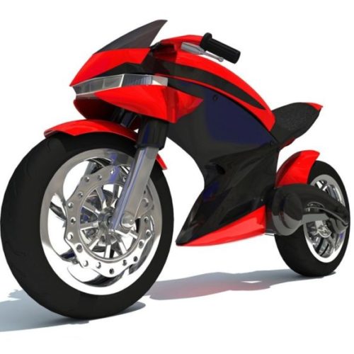 Futuristic Sci-fi Motorcycle Design