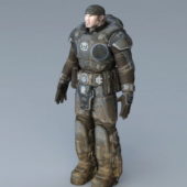 Sci-fi Soldier Character Rigged